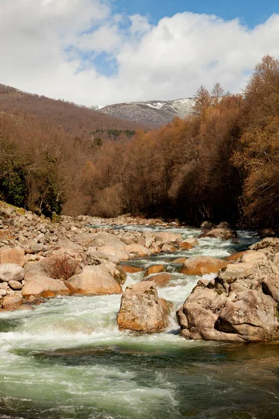 Rychlá horská řeka — Stock fotografie