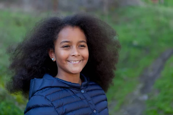 Pretty girl with afro hair — Stock Photo, Image