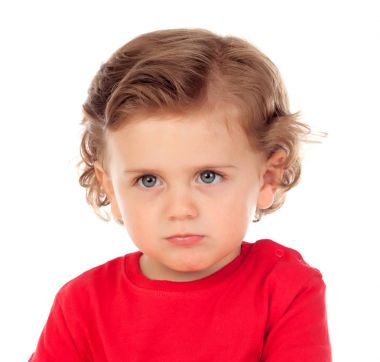 Kıvırcık saçlı bebek