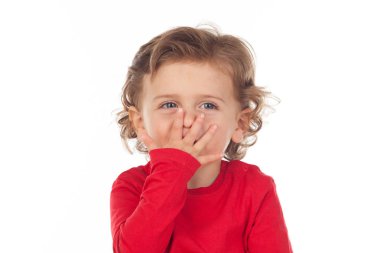 Kıvırcık saçlı bebek