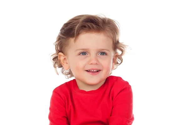 Adorable bebé con el pelo rizado —  Fotos de Stock