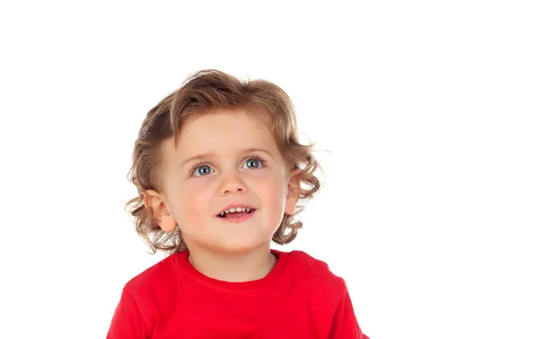 Adorabile bambino con i capelli ricci — Foto Stock