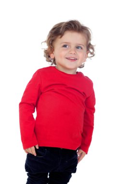 Kıvırcık saçlı bebek