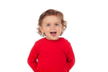 Kıvırcık saçlı bebek