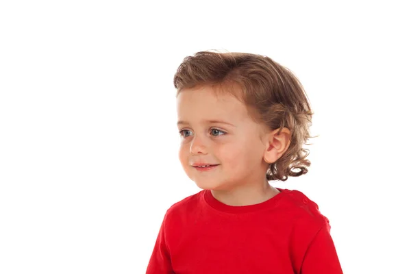 Entzückendes Baby mit lockigem Haar — Stockfoto