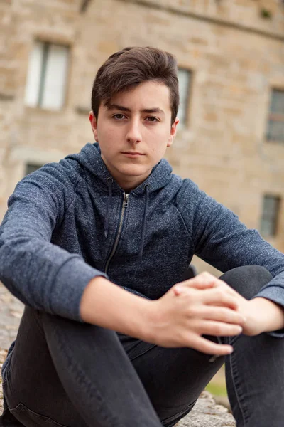 Serious teenager boy — Stock Photo, Image