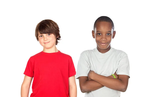 Zwei jugendliche Jungen — Stockfoto