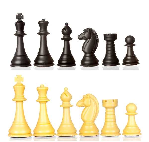 Set of black and white chess — Stock Photo, Image