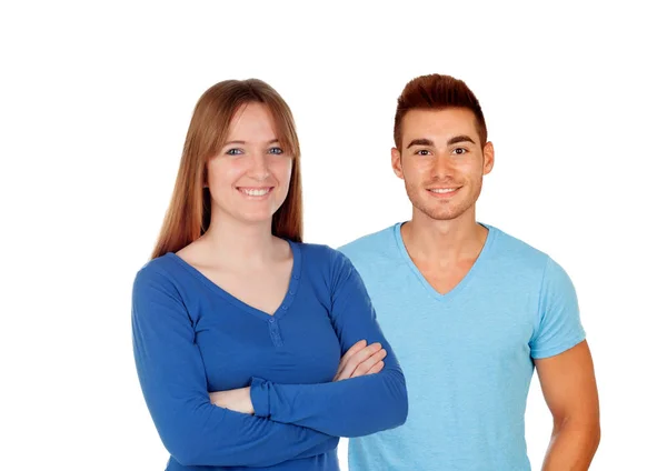 Beautiful girl and handsome man — Stock Photo, Image