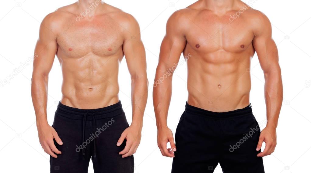 Two perfect male bodies