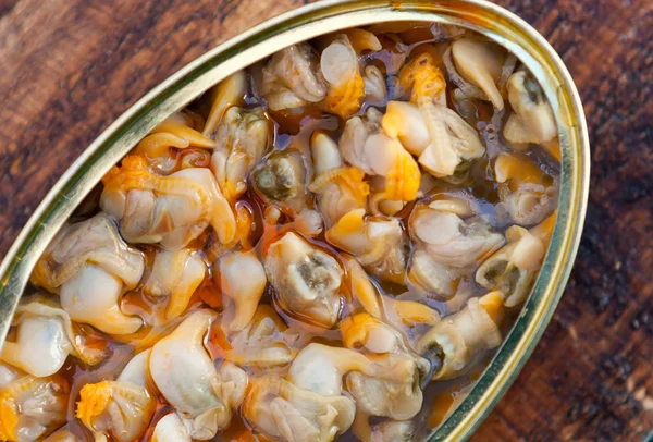 Delicious canned cockles — Stock Photo, Image