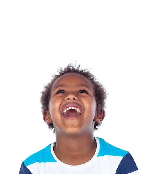 Surprised boy laughing out loud — Stock Photo, Image