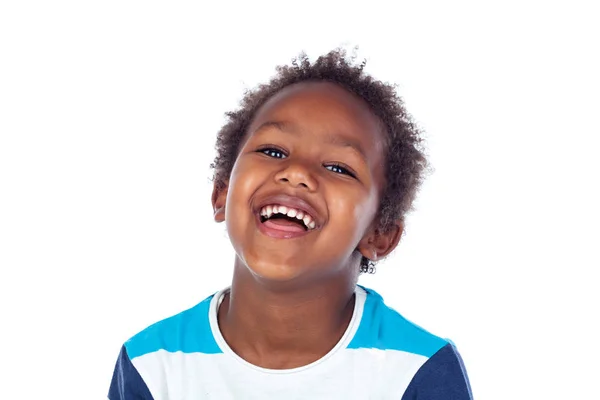 Dziecko z Afryki śmiejąc się — Zdjęcie stockowe