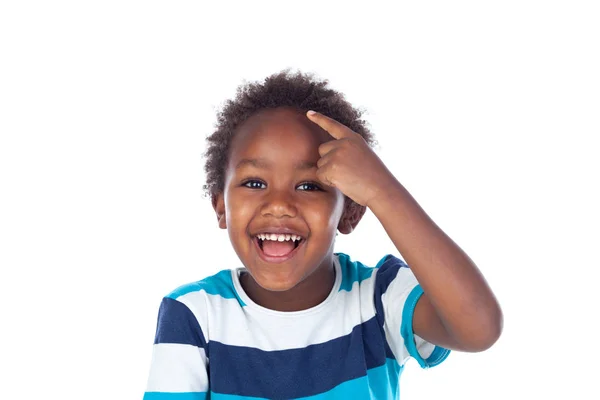 Adorable niño afroamericano — Foto de Stock