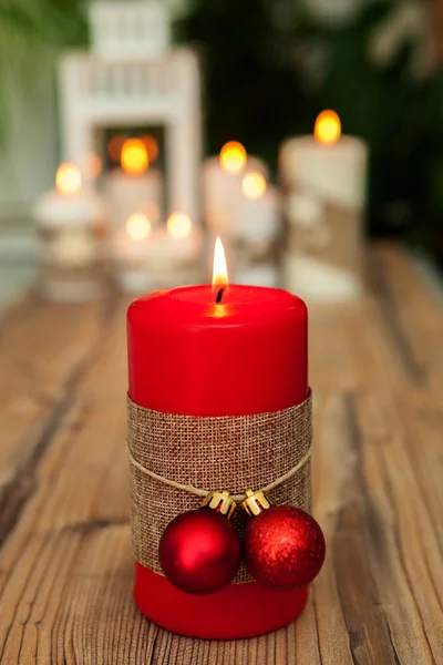 Krásné svíčky v domácnosti — Stock fotografie