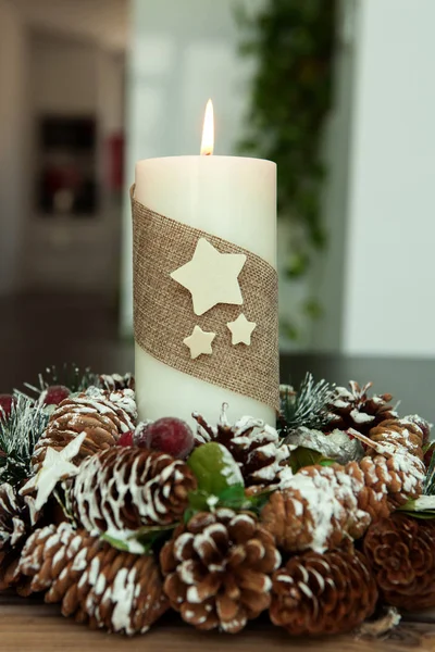 Navidad vela decoración — Foto de Stock