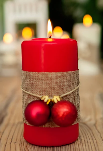 ボールを赤いクリスマス メヒルギ — ストック写真