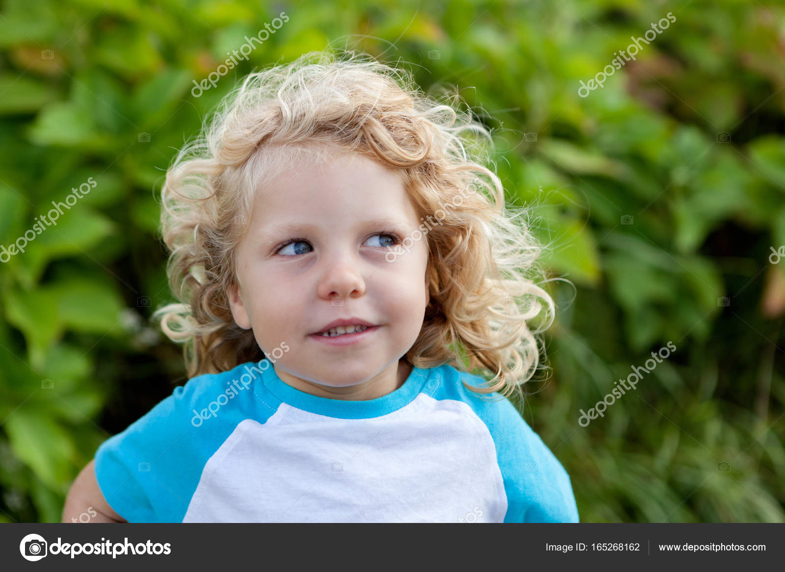 Baby With Long Blonde Hair Child With Long Blond Hair Stock