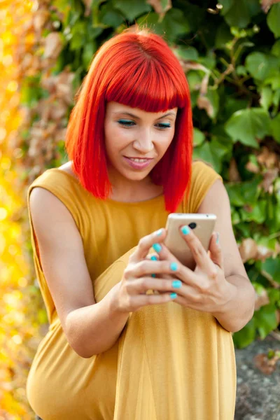Red haired young woman — Stock Photo, Image