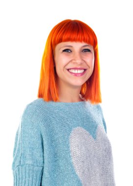 Kırmızı saçlı genç kadın