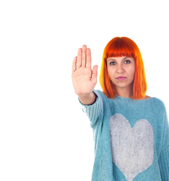 Red haired young woman — Stock Photo, Image