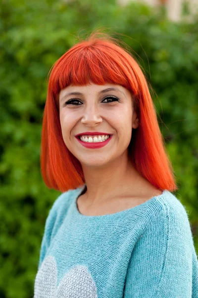 Red haired young woman — Stock Photo, Image