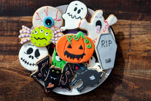 Funny Halloween cookies — Stock Photo, Image