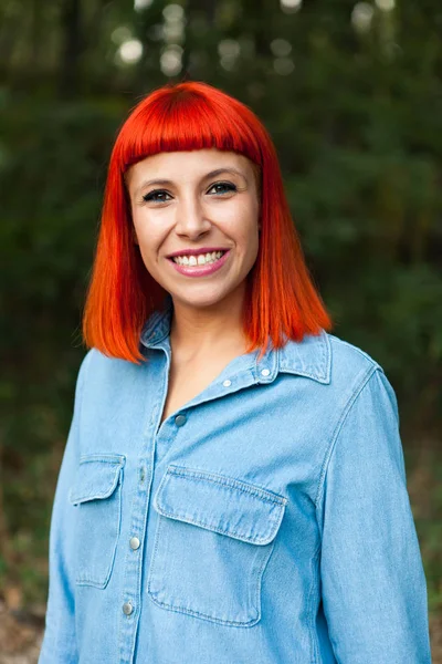 Red haired young woman — Stock Photo, Image