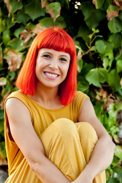 Red haired young woman — Stock Photo, Image