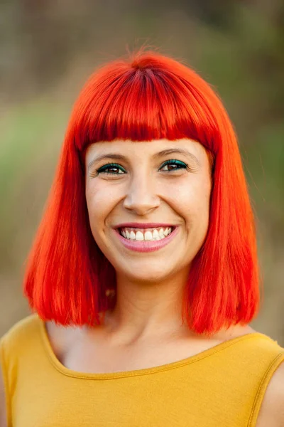 Red haired young woman — Stock Photo, Image