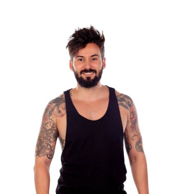 Yakışıklı sakallı adam.