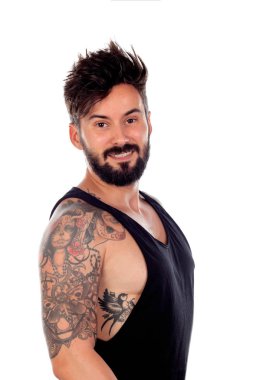 Yakışıklı sakallı adam.