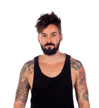 Yakışıklı sakallı adam.