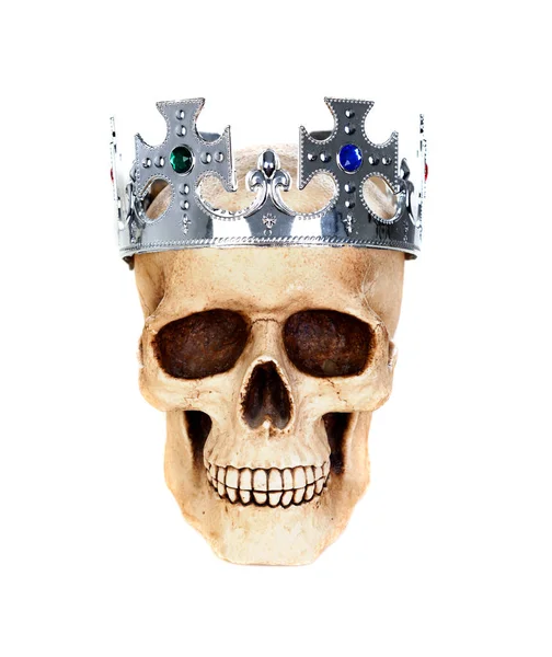 insan kafatası giyen gümüş crown