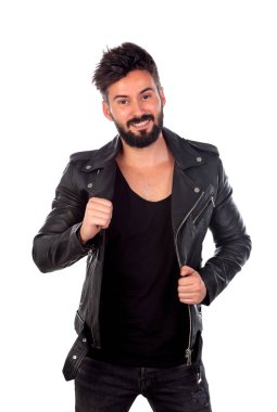 Yakışıklı sakallı adam. 