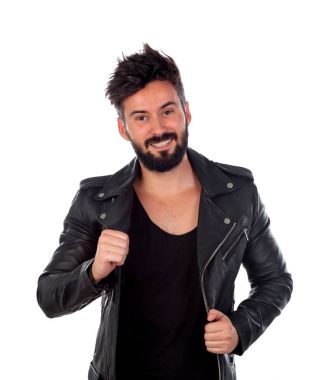 Yakışıklı sakallı adam. 