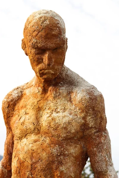 Sculpture Forgotten Civil War Dictatorship Viewpoint Torno Caceres Spain — Stock Photo, Image