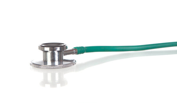 medical stethoscope isolated on white background 