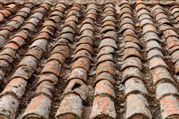 Texture Cottage Old Damaged Roof — Stock Photo, Image
