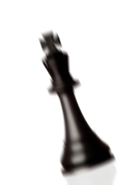 Falling King Chess Piece Isolated White Background — Stock Photo, Image
