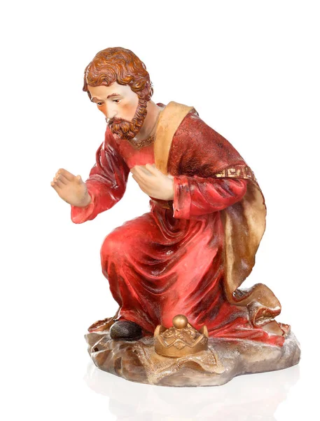 Religious figurine of Gaspar — Stock Photo, Image