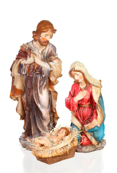 Virgin Mary with Joseph and Baby Jesus — Stock Photo, Image