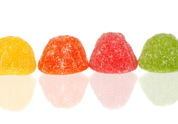 Row of jelly candies — Stock Photo, Image