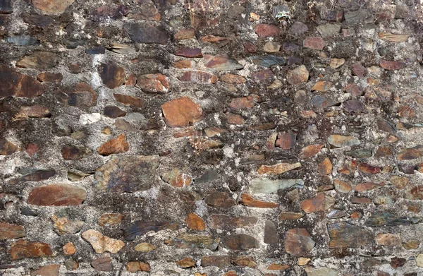 Textura Piedra Primer Plano Con Manchas Colores Líquenes — Foto de Stock