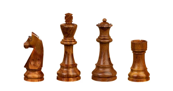 Πιόνια σκακιού που απομονώνονται σε λευκό — Φωτογραφία Αρχείου