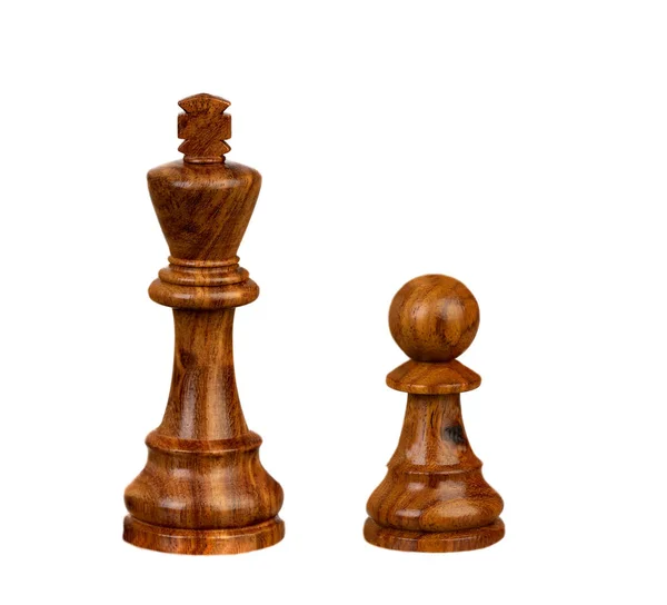 Big king and small pawn — Stock Photo, Image