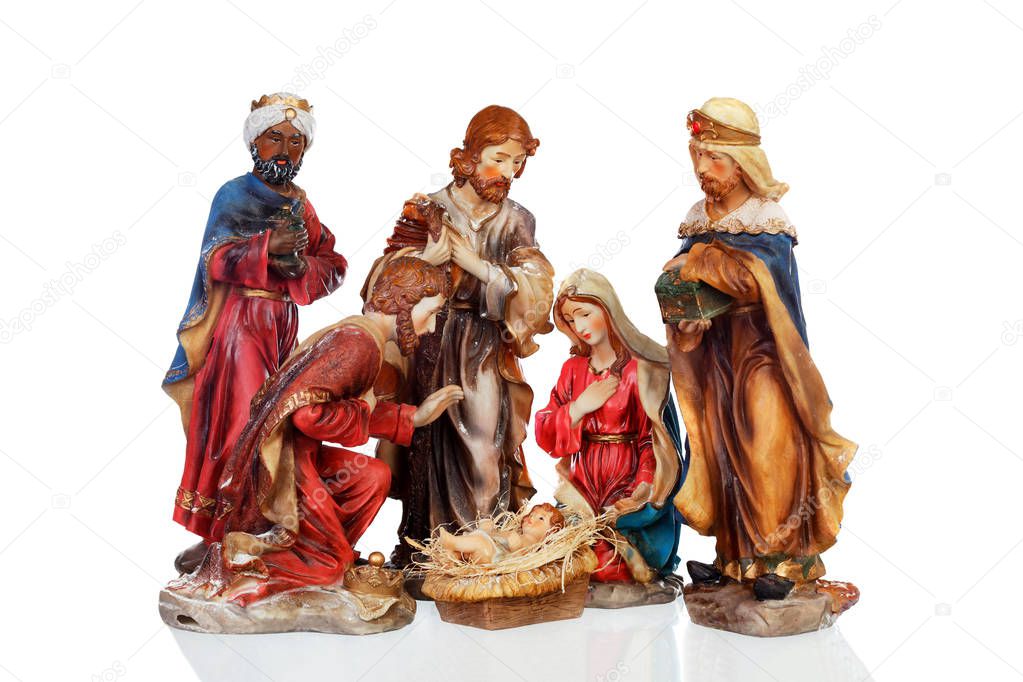 Ceramic figures for the nativity scene 