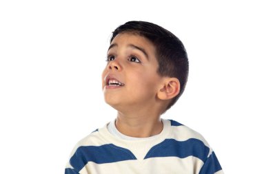 Dalgın çocuk ararken