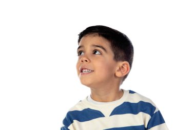 Dalgın çocuk ararken