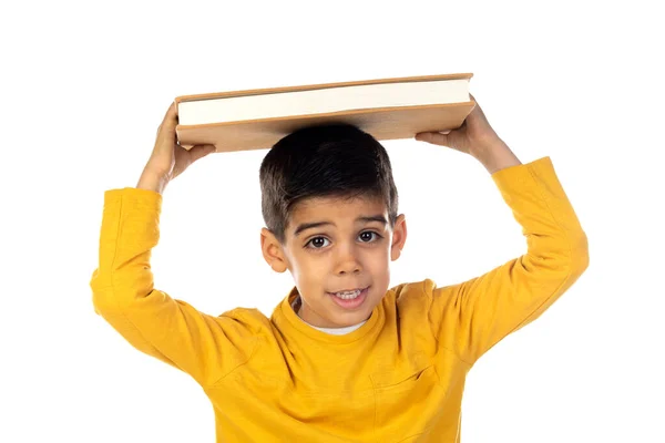 Beyaz Bir Arka Planda Izole Edilmiş Sevimli Latin Çocuk — Stok fotoğraf